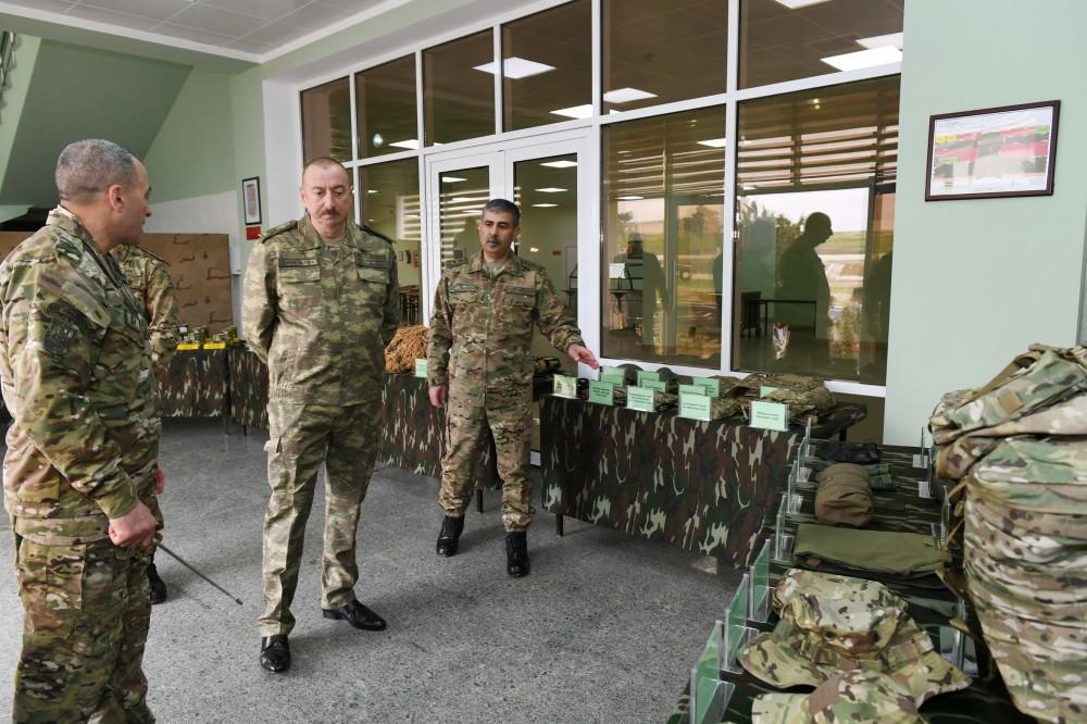 President Ilham Aliyev visits military unit of Special Forces of Defense Ministry (PHOTO)