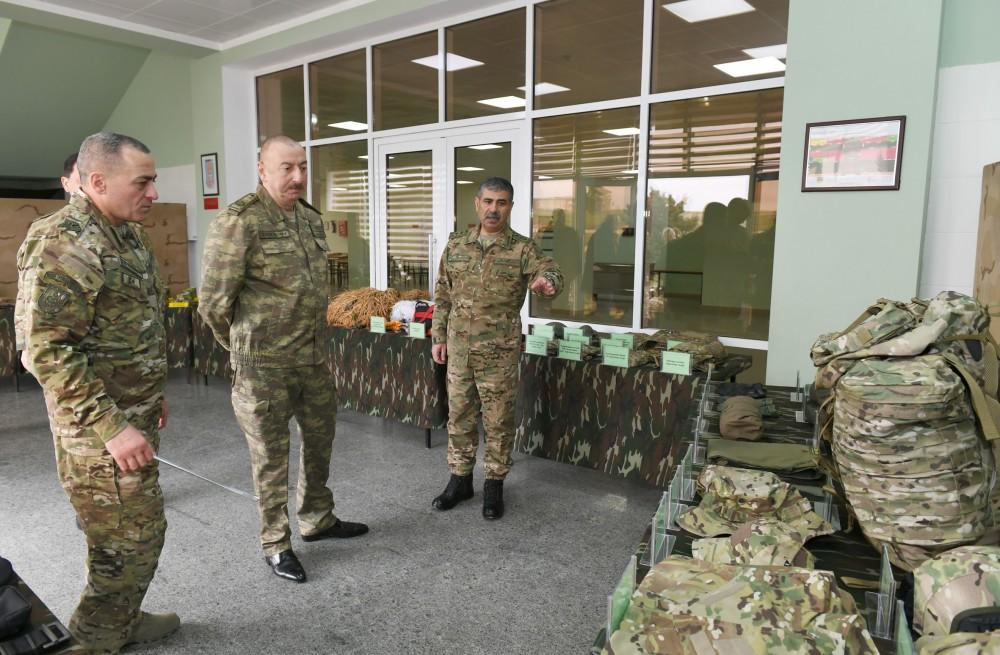 President Ilham Aliyev visits military unit of Special Forces of Defense Ministry (PHOTO)