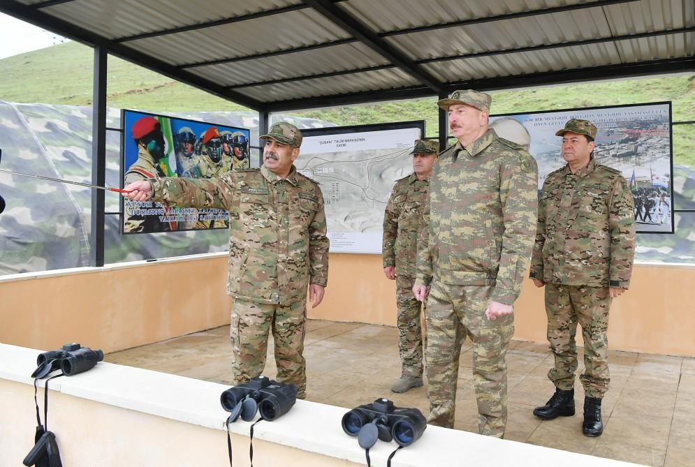 President Ilham Aliyev visits military unit of Special Forces of Defense Ministry (PHOTO)