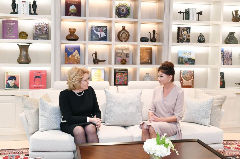 Azerbaijan's First VP Mehriban Aliyeva meets Chairperson of Russian Federation Council (PHOTO)