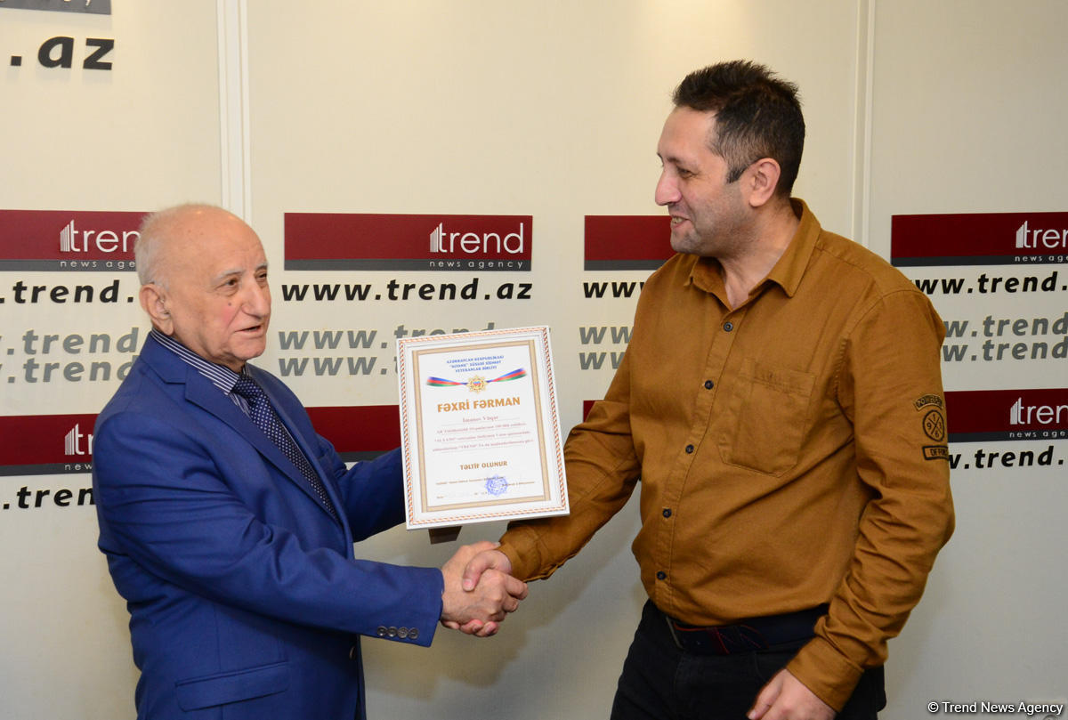 Staff members of Trend news agency awarded for positive coverage of 100th anniversary of Azerbaijani Security Bodies (PHOTO)