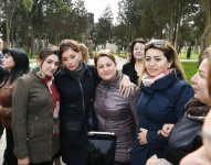 Azerbaijani president, First lady view conditions created at reconstructed Neftchilar park in Baku (PHOTO)