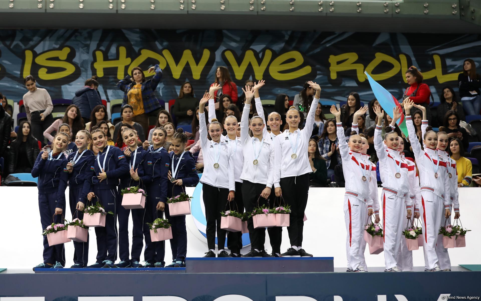 Azerbaijani team wins silver of AGF 2nd Junior Trophy in Rhythmic Gymnastics in group all-around (PHOTO)