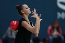 Podium training held in Baku for upcoming Rhythmic Gymnastics World Cup (PHOTO)