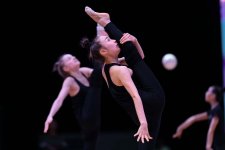 Podium training held in Baku for upcoming Rhythmic Gymnastics World Cup (PHOTO)