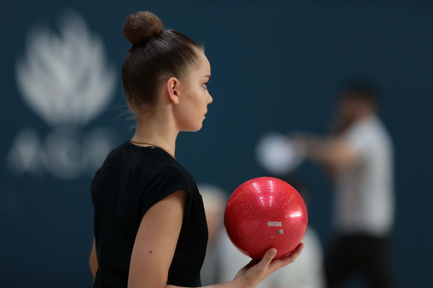Podium training held in Baku for upcoming Rhythmic Gymnastics World Cup (PHOTO)