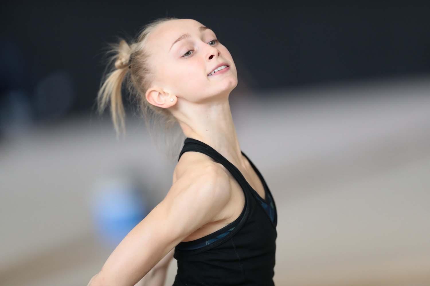Podium training held in Baku for upcoming Rhythmic Gymnastics World Cup (PHOTO)