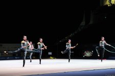 Qualifications of teams in group exercises with three hoops, two pairs of clubs held in World Cup (PHOTO)