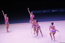 Qualifications of teams in group exercises with three hoops, two pairs of clubs held in World Cup (PHOTO)