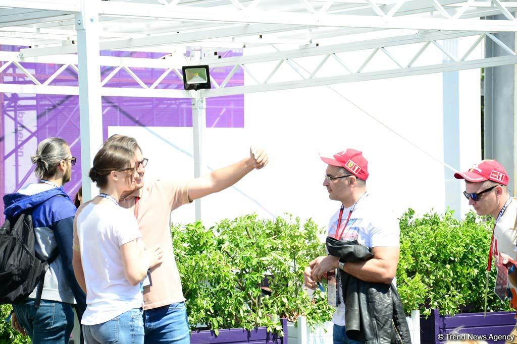 Spectators of F1 SOCAR Azerbaijan Grand Prix 2019 enjoying sights of Baku (PHOTO)
