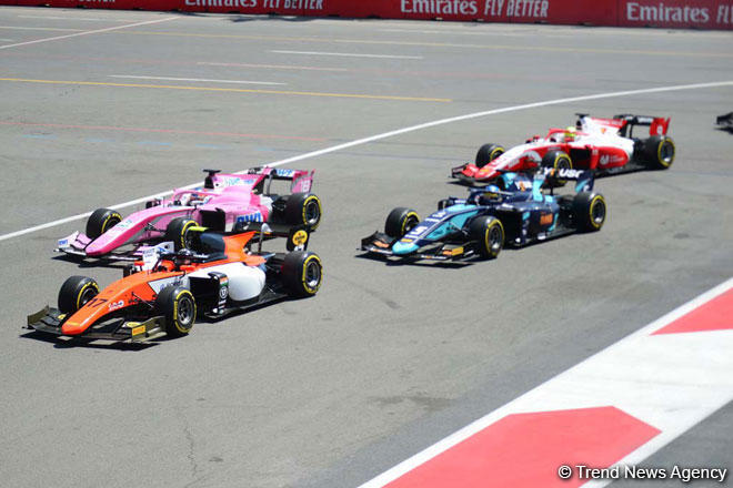 F2 second race kicks off as part of Formula 1 SOCAR Azerbaijan Grand Prix 2019 in Baku (PHOTO)