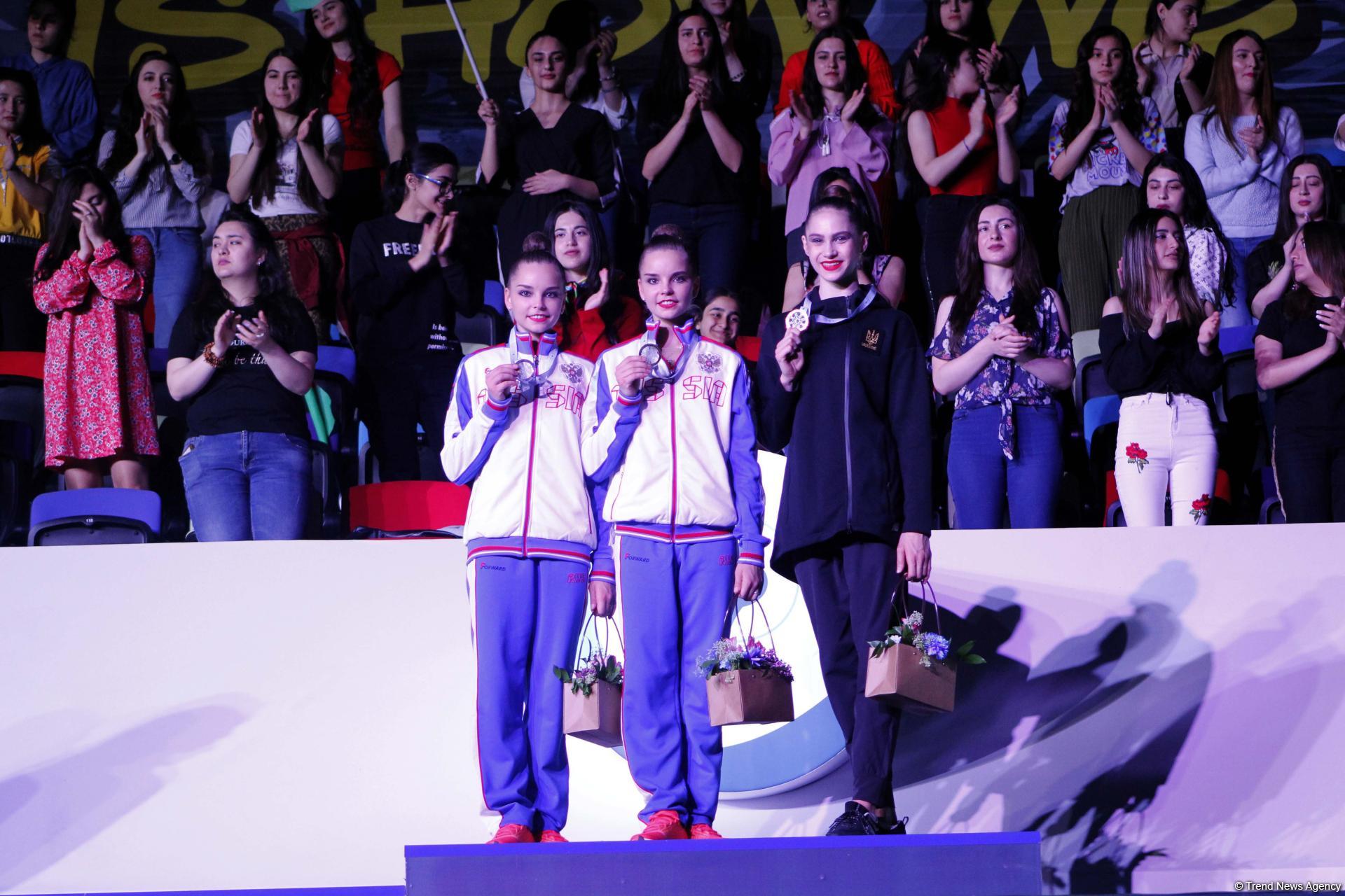 Winners in individual finals of FIG Rhythmic Gymnastics World Cup awarded in Baku (PHOTO)