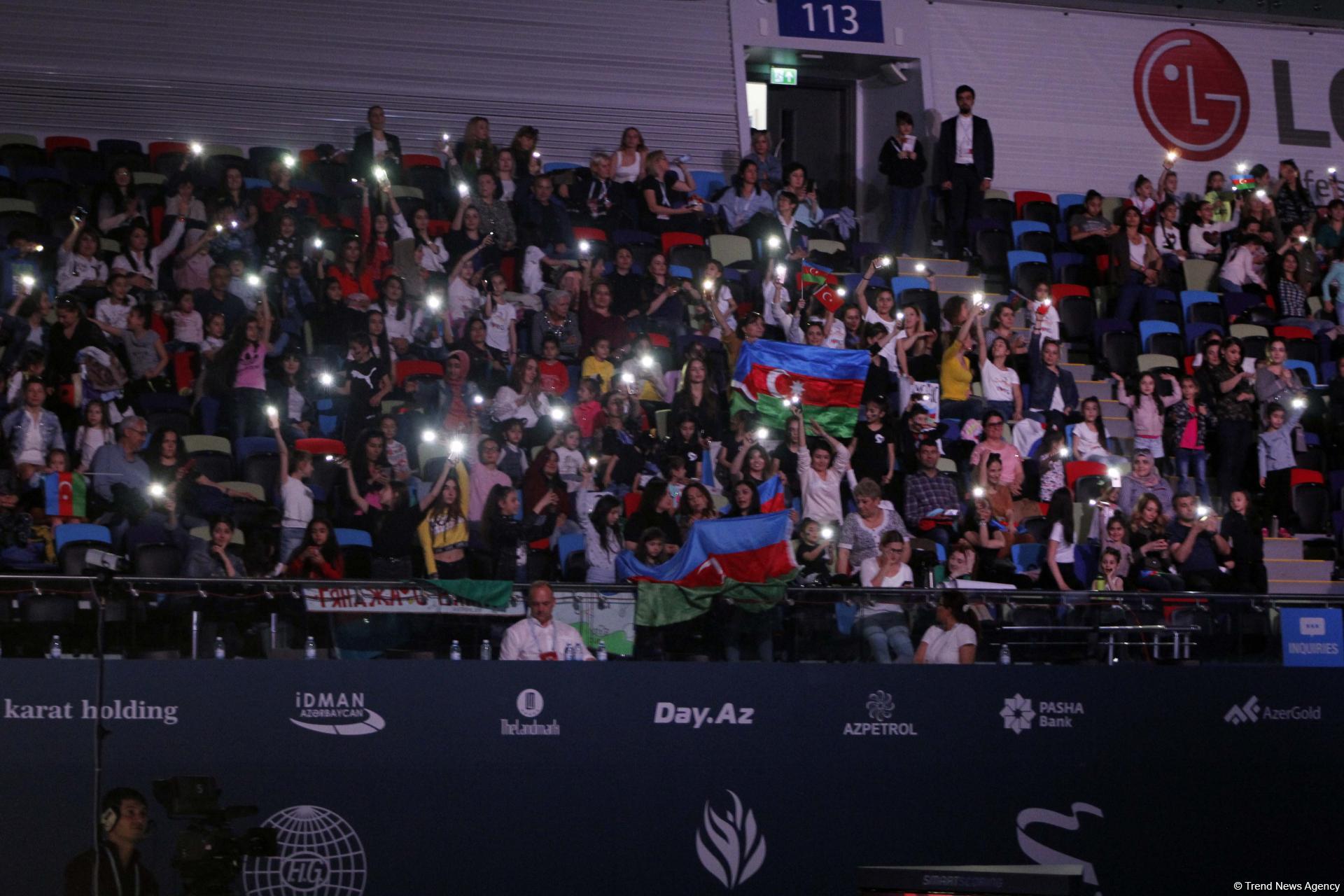 Winners in individual finals of FIG Rhythmic Gymnastics World Cup awarded in Baku (PHOTO)