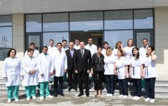 Azerbaijani president, first lady inaugurate Gobustan District Central Hospital (PHOTO)