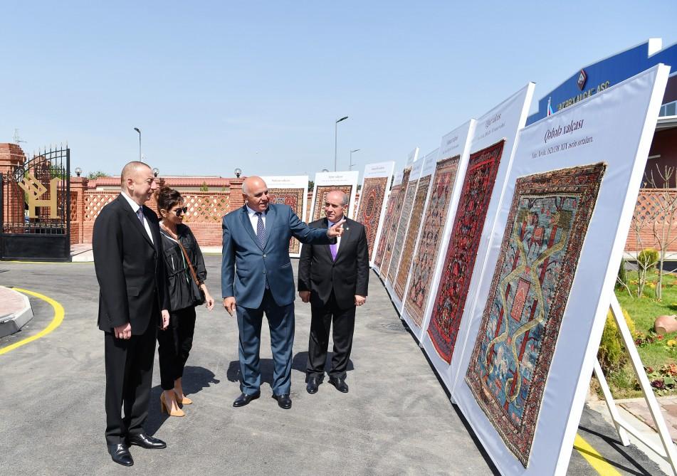 Azerbaijani president, first lady inaugurate Gobustan branch of Azerkhalcha OJSC (PHOTO)