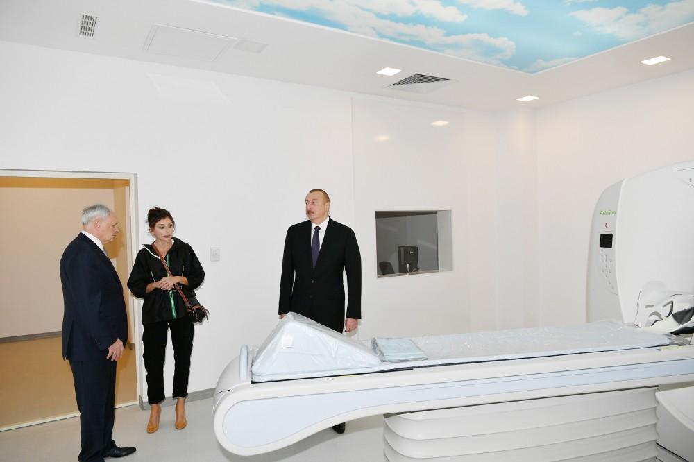 Azerbaijani president, first lady inaugurate Gobustan District Central Hospital (PHOTO)