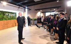 President Aliyev, First Lady Mehriban Aliyeva attend opening of administrative building of DOST Agency (PHOTO)
