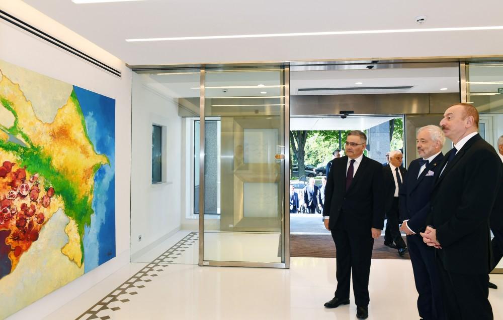 President Aliyev attends inauguration of new building of Azerbaijani embassy in Belgium (PHOTO)