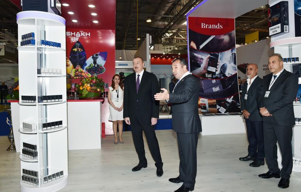 President Aliyev views 25th Azerbaijan International Food Industry and 13th Azerbaijan International Agriculture exhibitions (PHOTO)