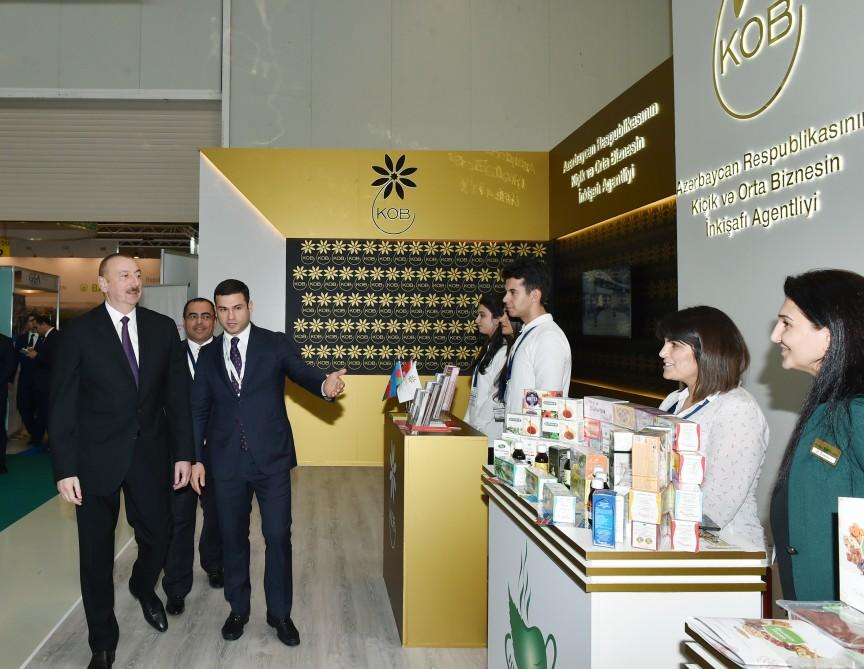 President Aliyev views 25th Azerbaijan International Food Industry and 13th Azerbaijan International Agriculture exhibitions (PHOTO)