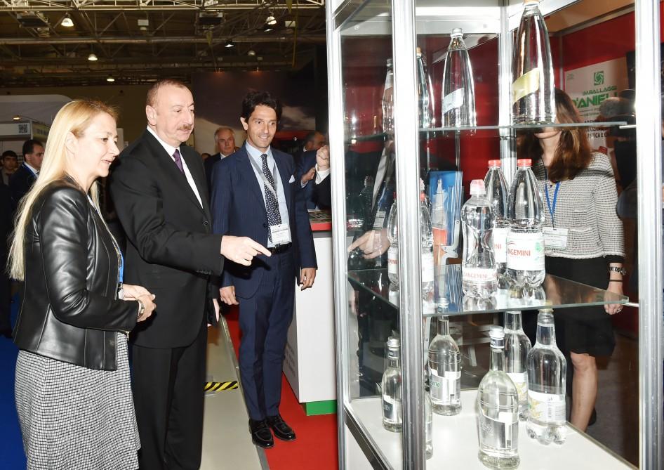 President Aliyev views 25th Azerbaijan International Food Industry and 13th Azerbaijan International Agriculture exhibitions (PHOTO)