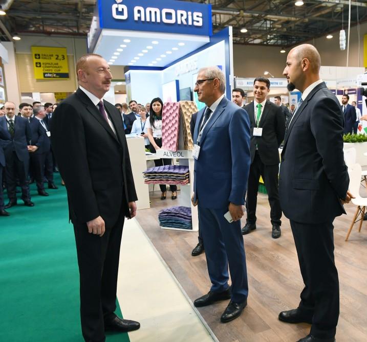 President Aliyev views 25th Azerbaijan International Food Industry and 13th Azerbaijan International Agriculture exhibitions (PHOTO)