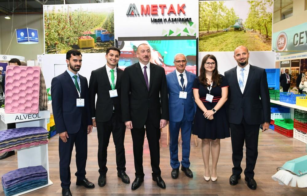 President Aliyev views 25th Azerbaijan International Food Industry and 13th Azerbaijan International Agriculture exhibitions (PHOTO)