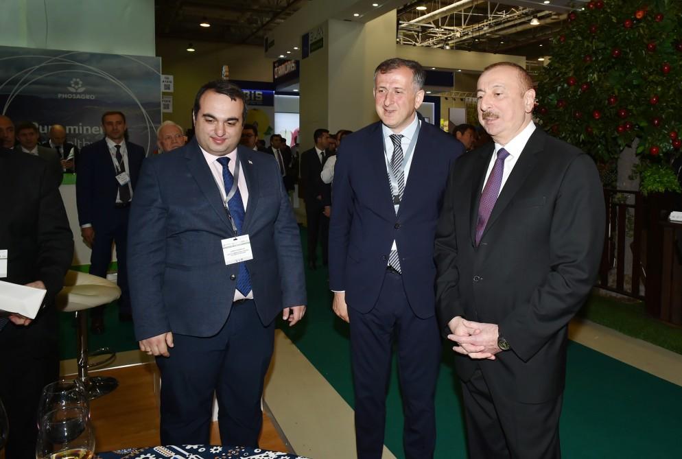 President Aliyev views 25th Azerbaijan International Food Industry and 13th Azerbaijan International Agriculture exhibitions (PHOTO)