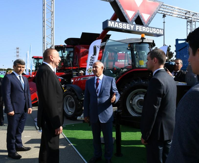 President Aliyev views 25th Azerbaijan International Food Industry and 13th Azerbaijan International Agriculture exhibitions (PHOTO)