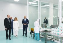 Ilham Aliyev attends opening of “Diamed Co” syringe plant in Pirallahi Industrial Park (PHOTO)
