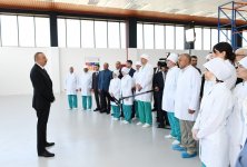 Ilham Aliyev attends opening of “Diamed Co” syringe plant in Pirallahi Industrial Park (PHOTO)