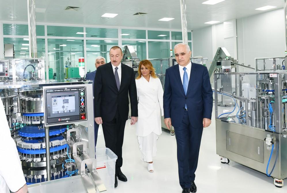 Ilham Aliyev attends opening of “Diamed Co” syringe plant in Pirallahi Industrial Park (PHOTO)