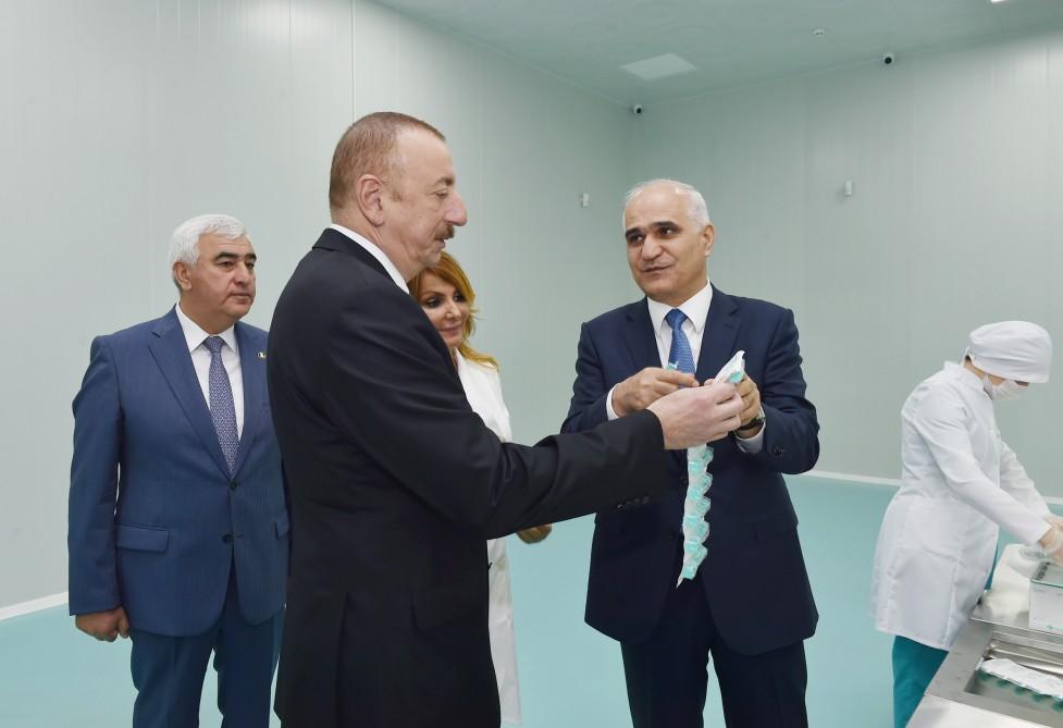 Ilham Aliyev attends opening of “Diamed Co” syringe plant in Pirallahi Industrial Park (PHOTO)