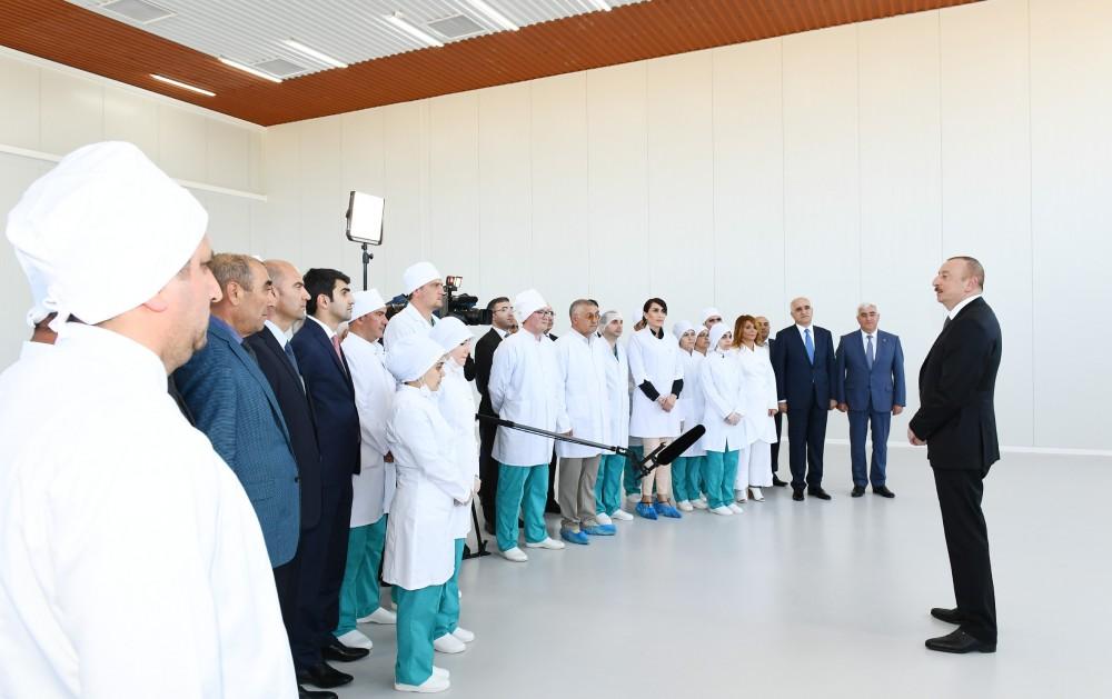 Ilham Aliyev attends opening of “Diamed Co” syringe plant in Pirallahi Industrial Park (PHOTO)