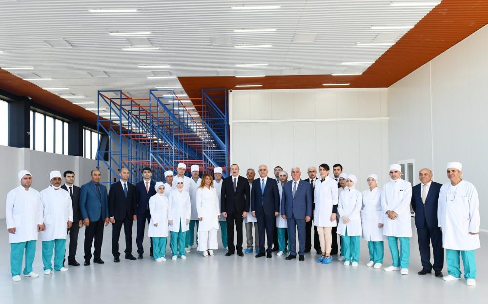 Ilham Aliyev attends opening of “Diamed Co” syringe plant in Pirallahi Industrial Park (PHOTO)