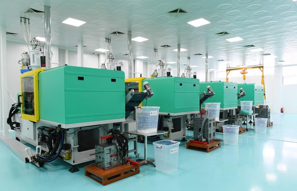 Ilham Aliyev attends opening of “Diamed Co” syringe plant in Pirallahi Industrial Park (PHOTO)