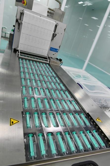 Ilham Aliyev attends opening of “Diamed Co” syringe plant in Pirallahi Industrial Park (PHOTO)