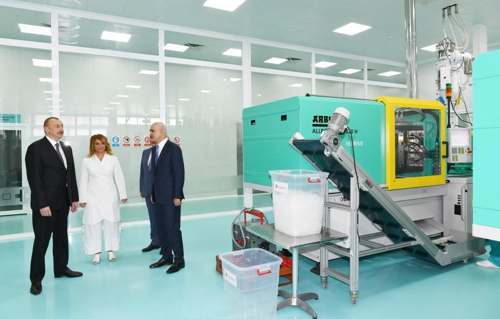 Ilham Aliyev attends opening of “Diamed Co” syringe plant in Pirallahi Industrial Park (PHOTO)