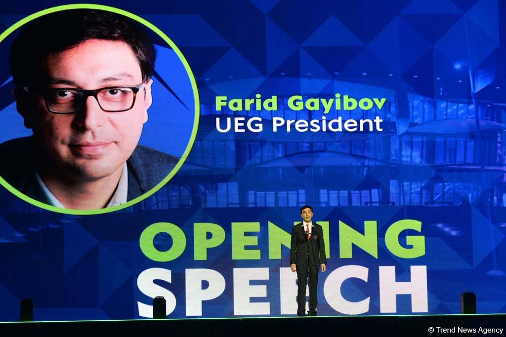 UEG President announces opening of European Championships in Rhythmic Gymnastics in Baku (PHOTO)