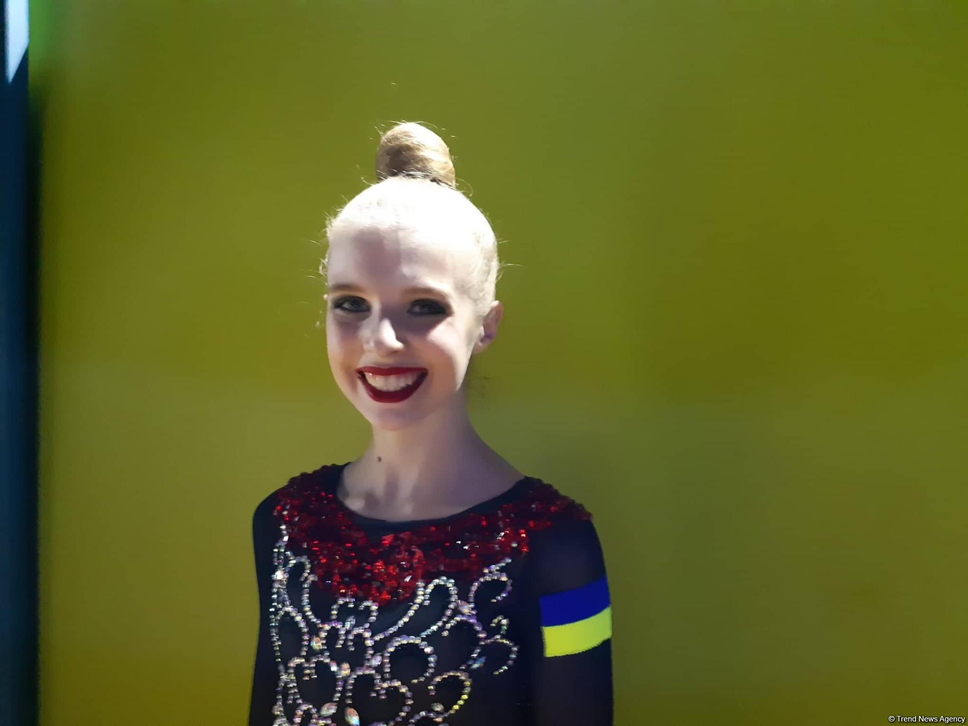 It's comfortable to perform in National Gymnastics Arena in Baku - Ukrainian gymnast (PHOTO)