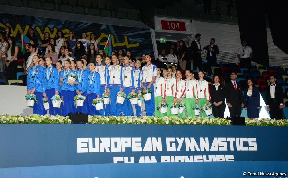 Winners in team standings, all-around group exercises of FIG Rhythmic Gymnastics World Cup awarded in Baku (PHOTO)