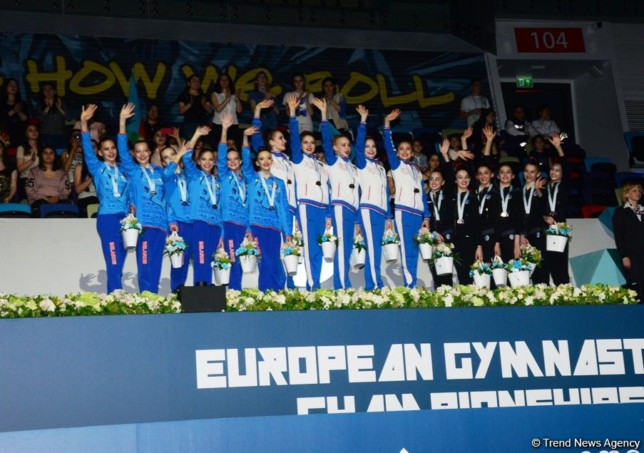 Winners in team standings, all-around group exercises of FIG Rhythmic Gymnastics World Cup awarded in Baku (PHOTO)