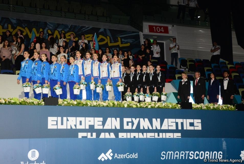 Winners in team standings, all-around group exercises of FIG Rhythmic Gymnastics World Cup awarded in Baku (PHOTO)