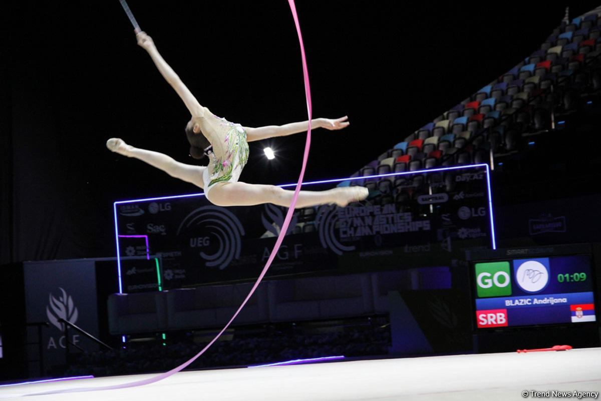 Third day of 35th European Rhythmic Gymnastics Championships starts in Baku (PHOTO)