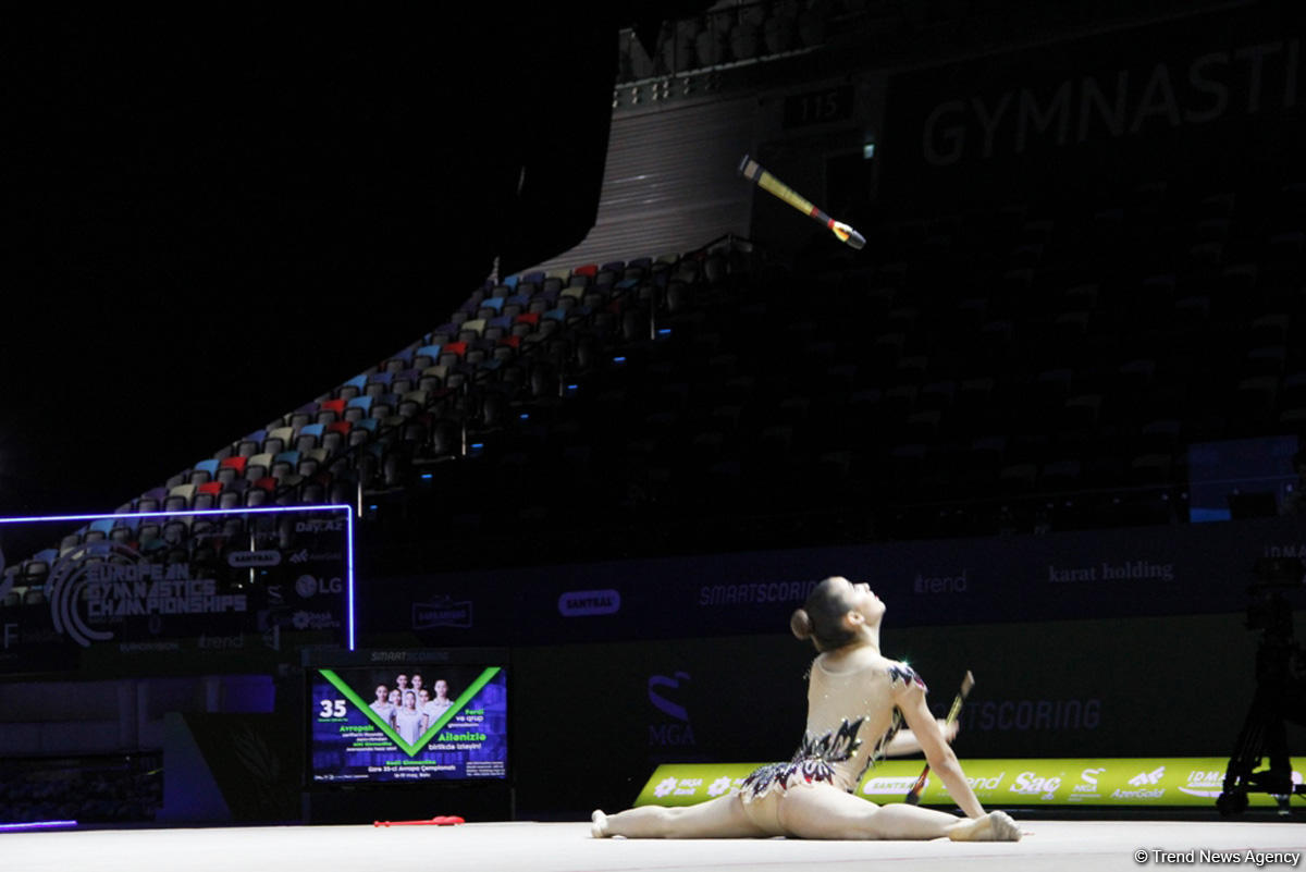Third day of 35th European Rhythmic Gymnastics Championships in Baku continues (PHOTO)