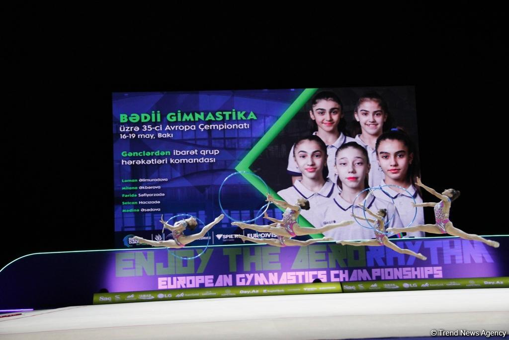 Finals of 35th European Rhythmic Gymnastics Championships kick off in Baku (PHOTO)