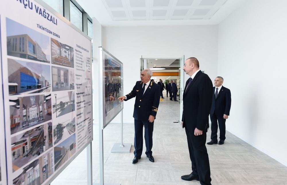 President Ilham Aliyev inaugurates Sabunchu Railway Station Complex (PHOTO)