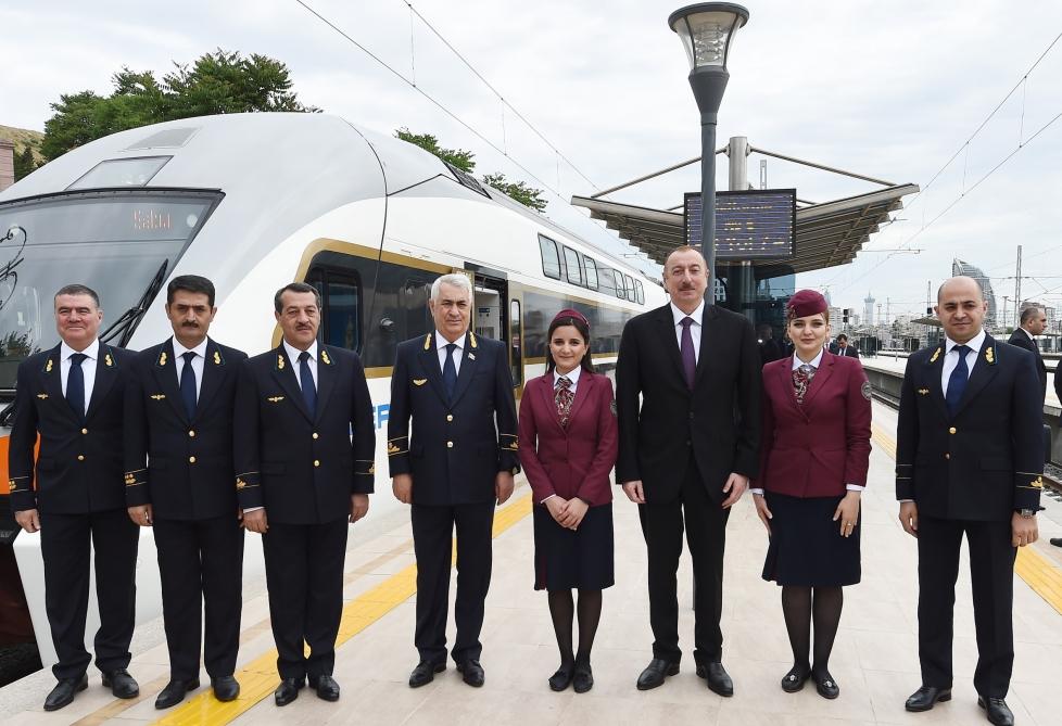 President Ilham Aliyev inaugurates Sabunchu Railway Station Complex (PHOTO)