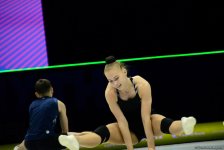 Training underway in Baku for European Aerobic Gymnastics Championships (PHOTO)