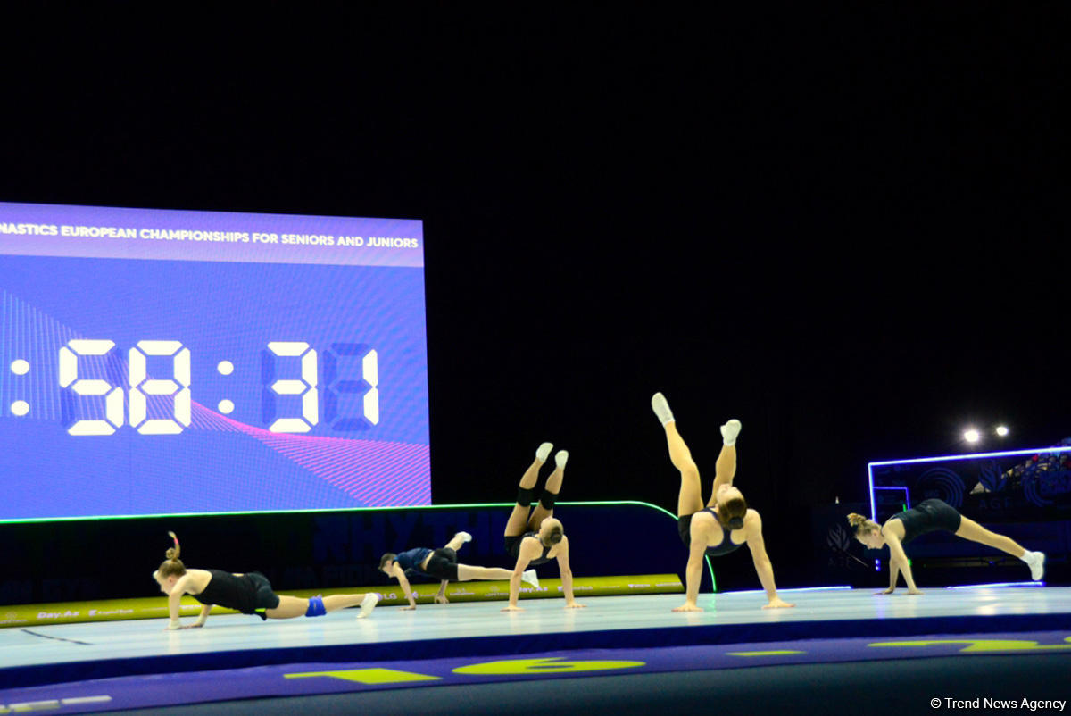 Training underway in Baku for European Aerobic Gymnastics Championships (PHOTO)